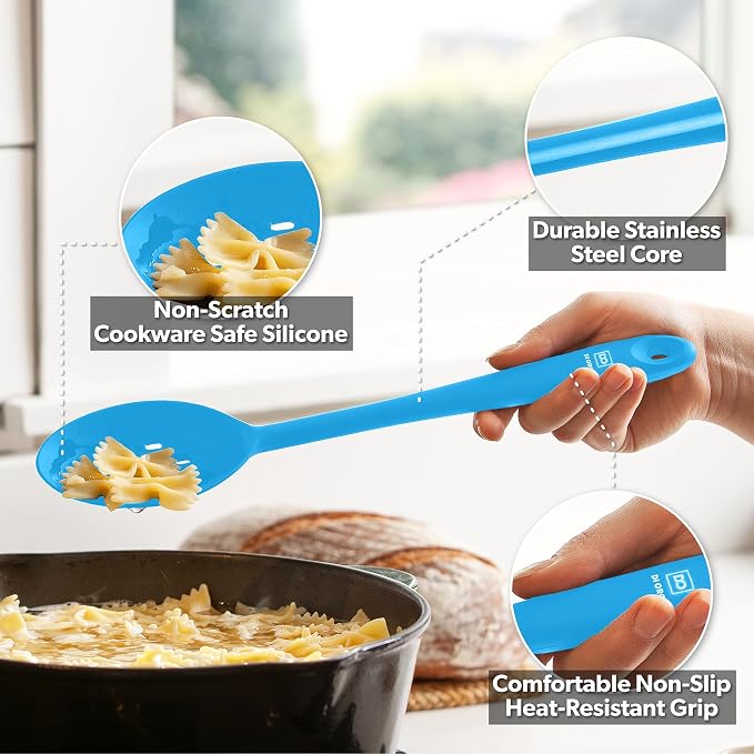 DI ORO Silicone Mixing & Serving Spoons - Image 3