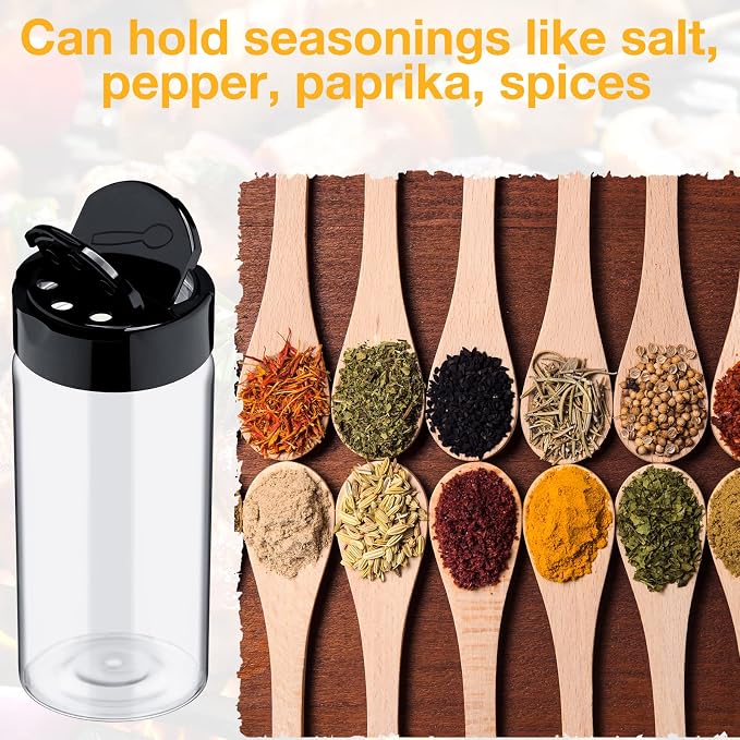 Mimorou 40 Pack Plastic Spice Jar - Image 4