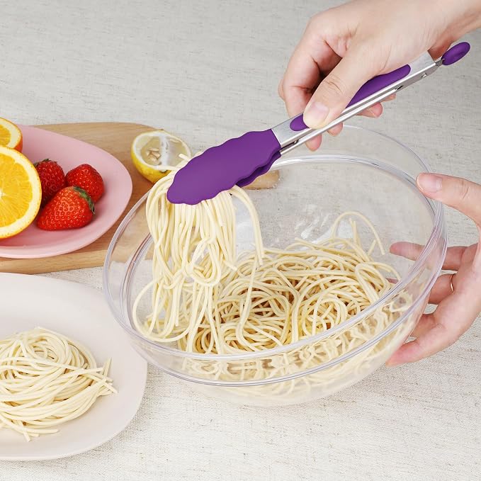 Hotec Mini Silicone Kitchen Tongs - Image 4