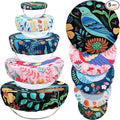 5 Pieces Bowl Covers Reusable, 5 Size Elastic Cloth Bowl Covers by Revahope