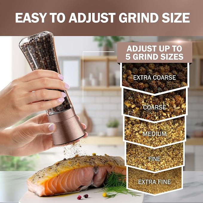 HOME EC Original Stainless Steel Salt or Pepper Grinder 1pk - Image 3