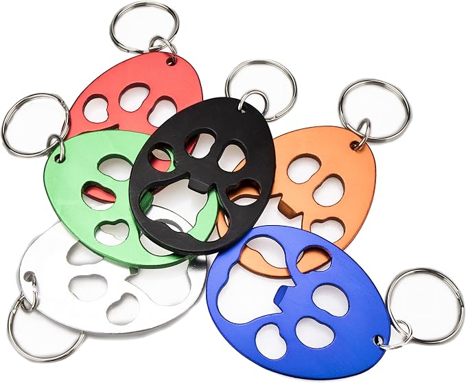 Swatom Dog Paw Keychain Bottle Opener Beer Opener Tool, Key Tag Chain Ring - Image 2