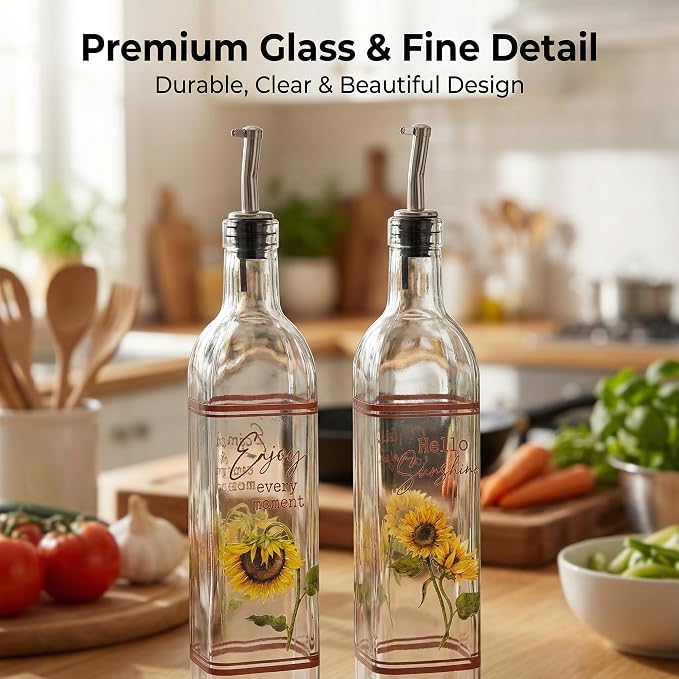 Topadorn 17 oz Olive Oil Dispenser Bottle Set - Image 7
