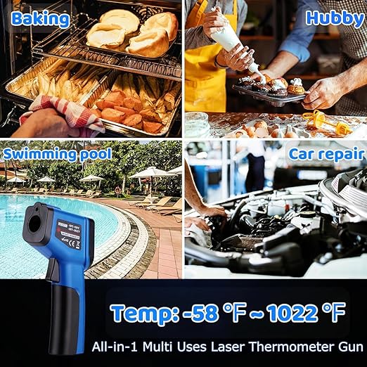 Infrared Thermometer Gun for Cooking, Digital Laser Temperature Thermometer - Image 6