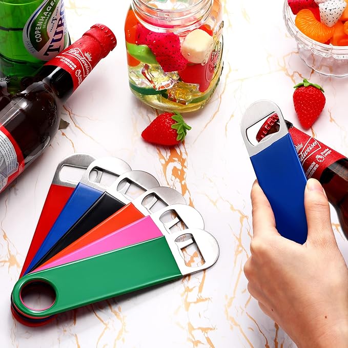 24 Pack Stainless Steel Flat Bottle Opener Bulk Heavy Duty Bartender Beer - Image 5