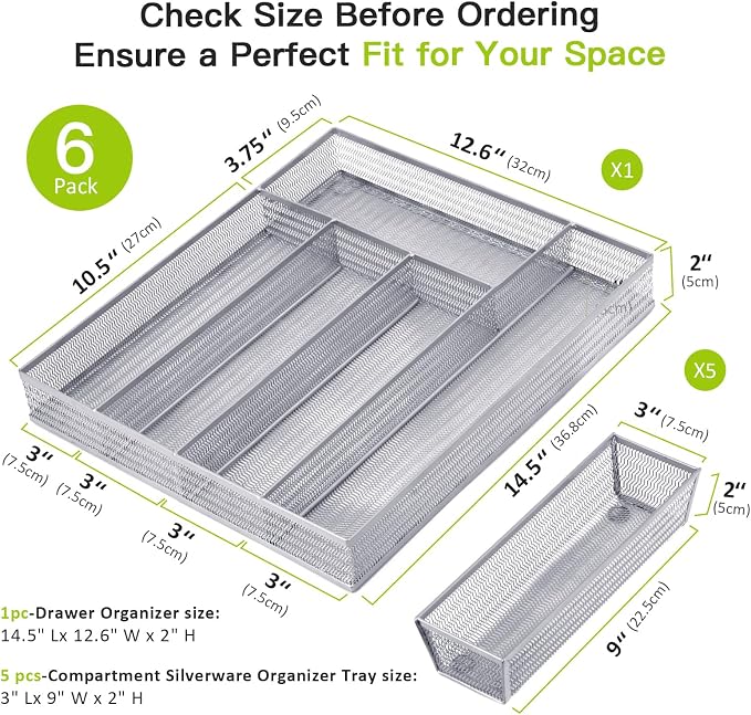 Neudeco Drawer Organizer Set 6 Pack - Image 2