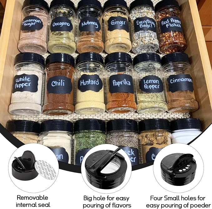 Ysglory 36 Pack 3 Oz Plastic Spice Jars Bottles Empty Seasoning Bottles - Image 5