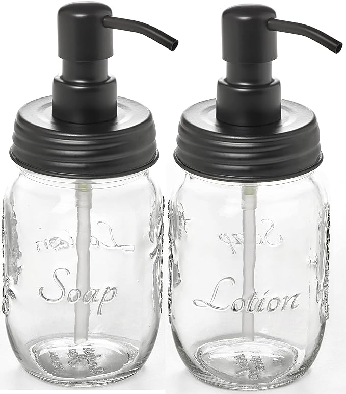 Mason Jar Soap and/or Lotion Dispenser by Industrial+Rewind