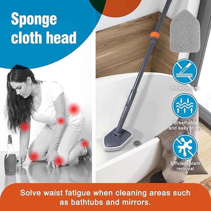 CLEANHOME Tub Tile Scrubber Brush - Image 2