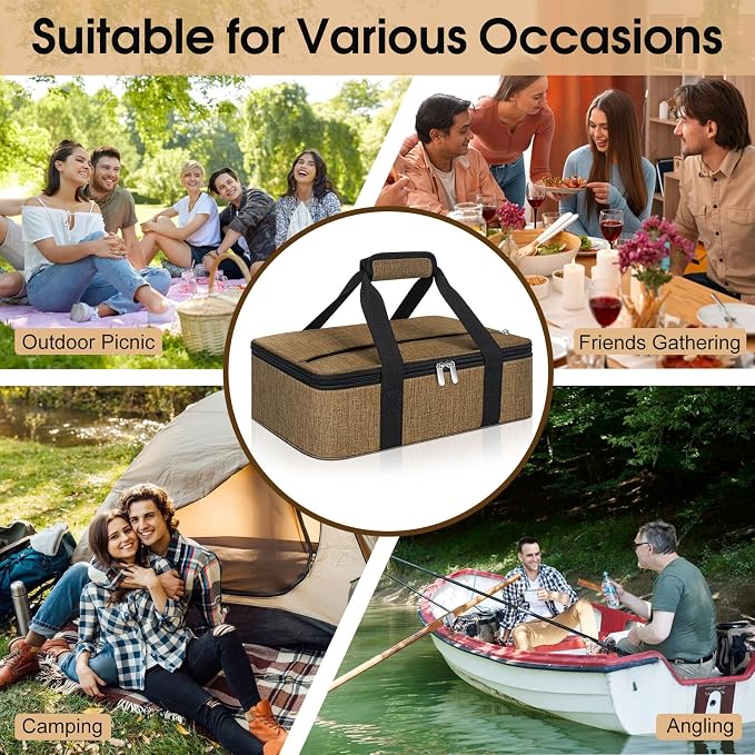 Insulated Casserole Carrier, Portable Casserole Carrier - Image 5