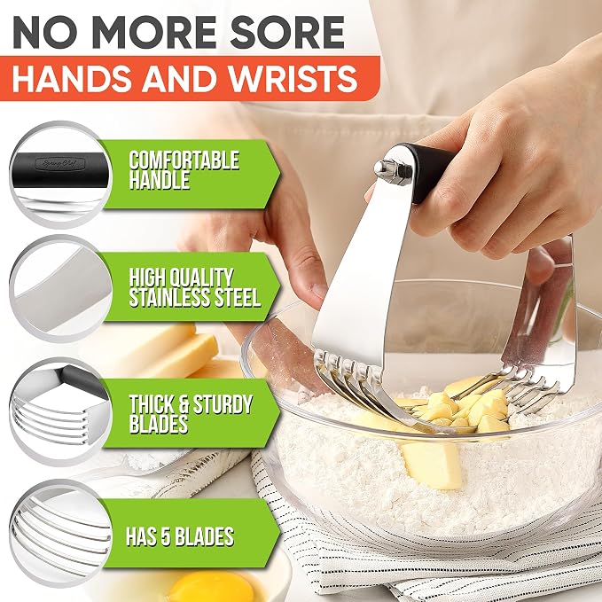 Spring Chef Dough Blender, Top Professional Pastry Cutter - Image 3