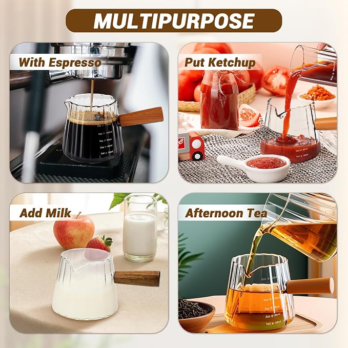 Espresso Measuring Cup 6 Oz, Espresso Glass Cups - Image 7