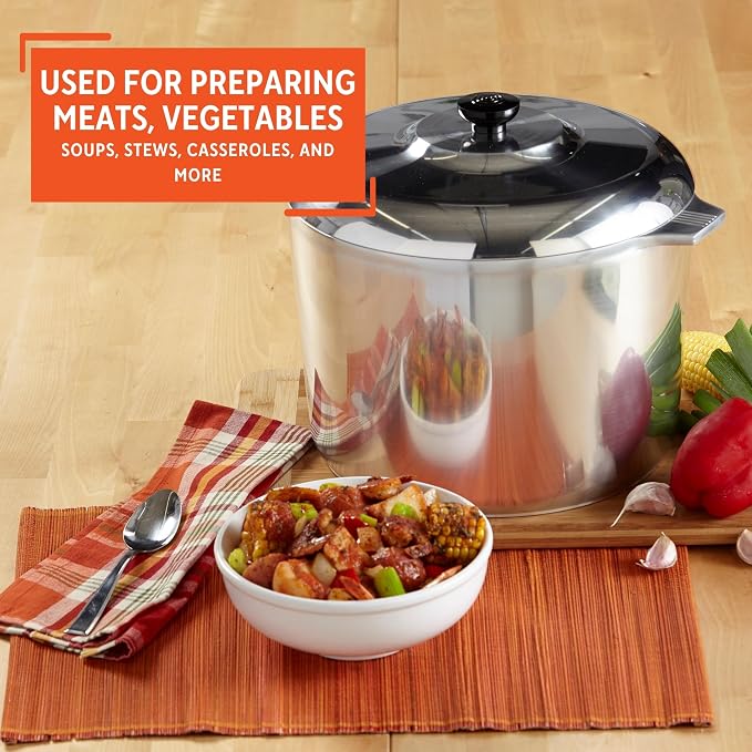 IMUSA USA Heavy Duty Cajun Aluminum Stock Pot 14 Quart - Image 6