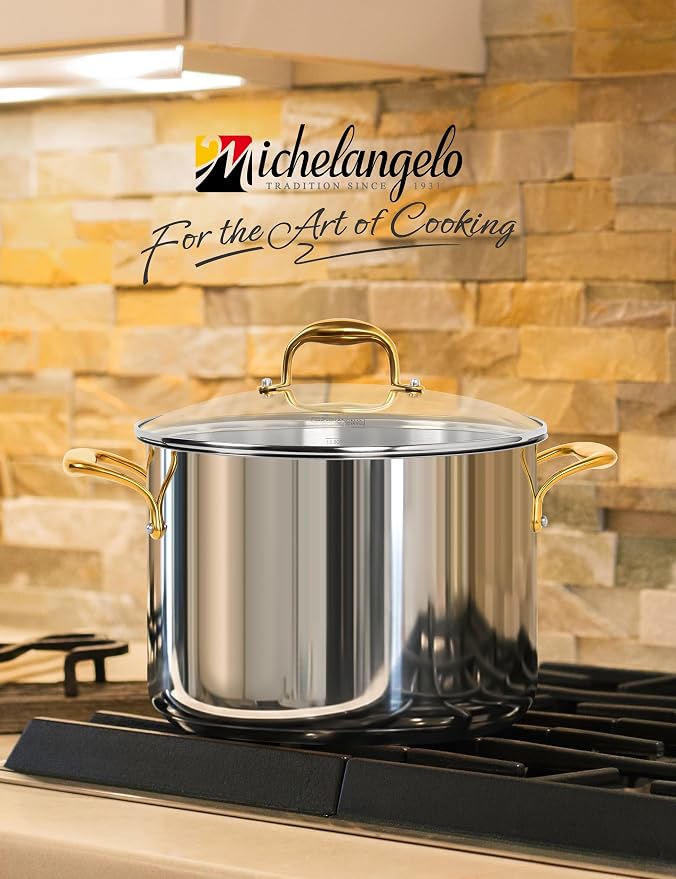 MICHELANGELO Stainless Steel Stock Pot - Image 2