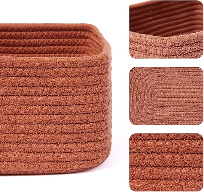 MiniArk Small Storage Baskets for Organizing | Closet Organizer Bins | Shelf - Image 2