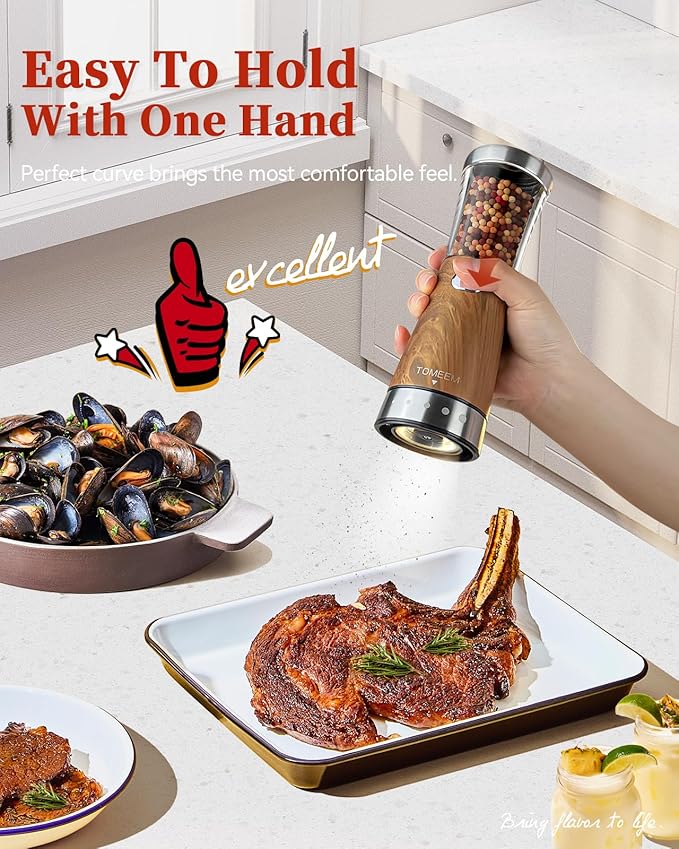 Electric Salt and Pepper Grinder Set - Image 3