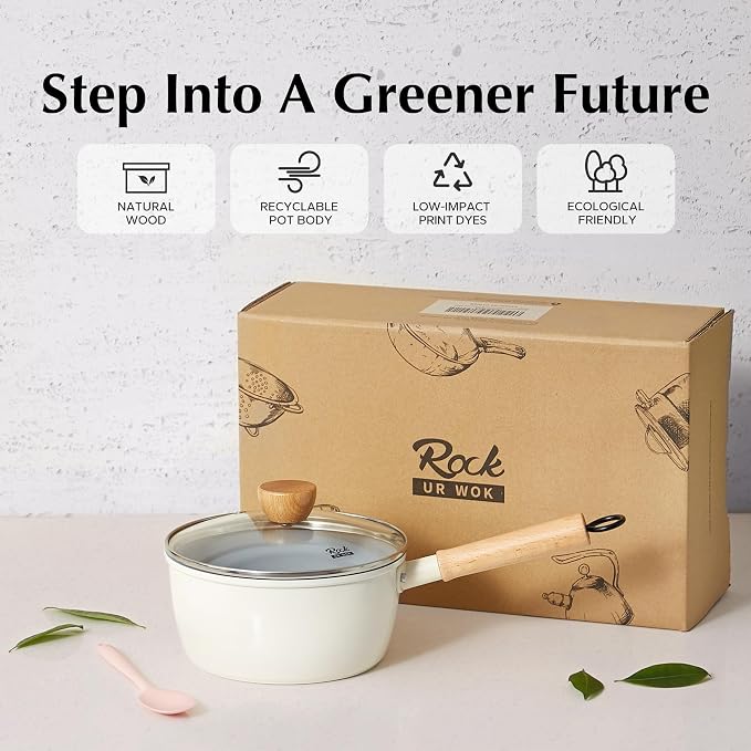 ROCKURWOK Ceramic Nonstick Sauce Pan - Image 9