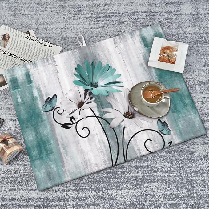 Floral Dish Drying Mat 18x24 Inches - Image 4