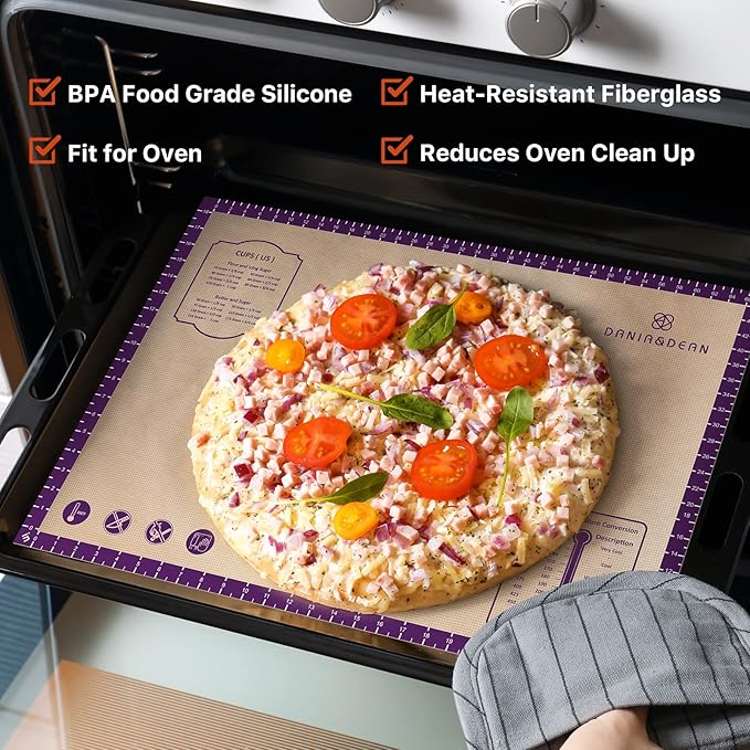 Baking Mat, Reusable Food Grade Silicone Counter Mat - Image 3