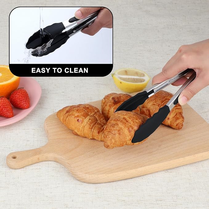 Hotec Mini Silicone Kitchen Tongs - Image 8