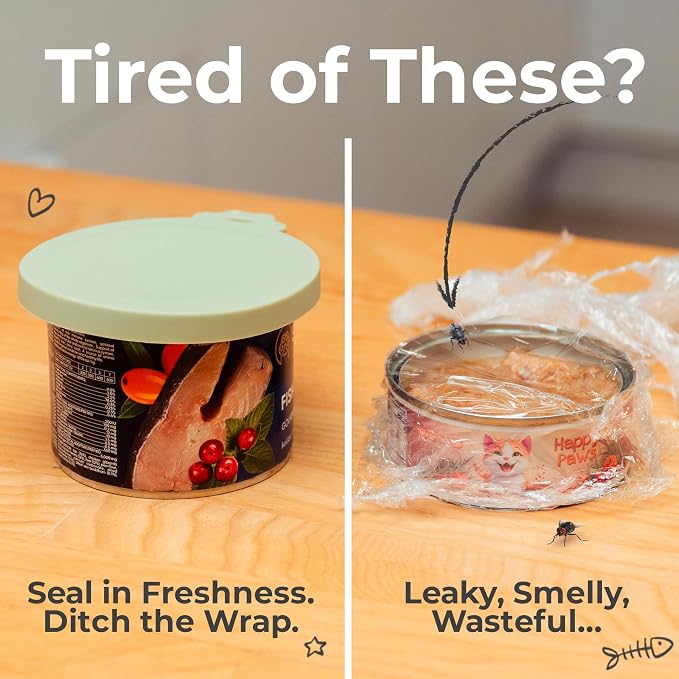 4 Pack Universal Pet Food Can Covers Lids - Image 4