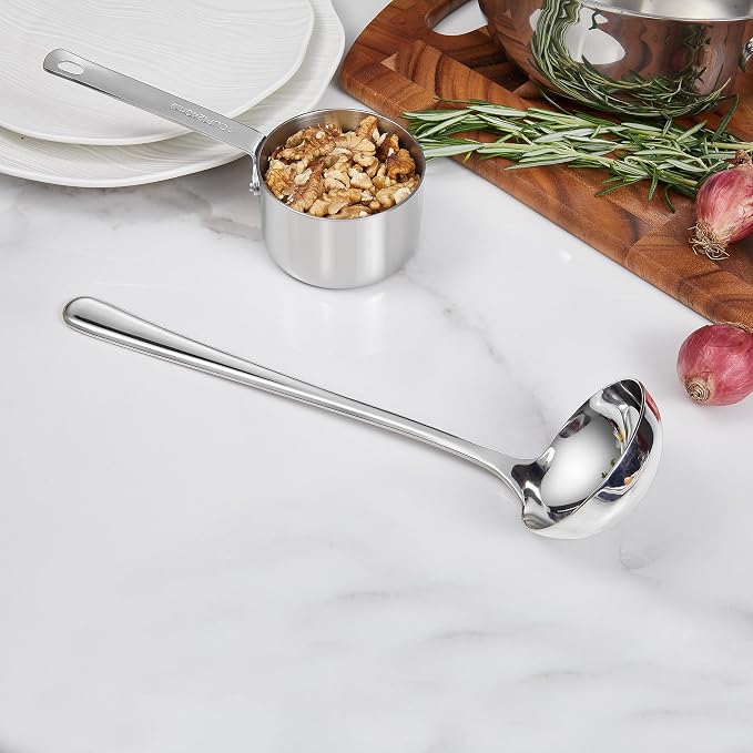 KEAWELL Premium 11" Verona Small Soup Ladle, 18/10 Stainless Steel, Heavy-Duty - Image 7
