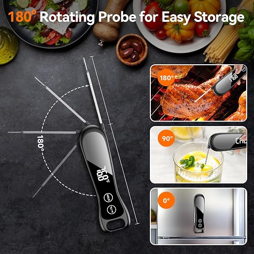 Meat Thermometer Digital 1 Second Instant Read Food Thermometer - Image 3