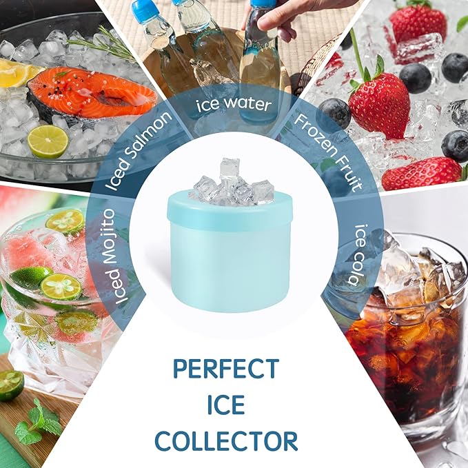 Small Ice Maker Cup, Cylinder Silicone Ice Cube Molds, Mini Ice Maker Cube Tray - Image 7
