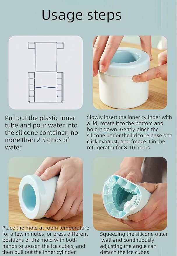 3D Upgraded Silicone Ice Cube Tray - Image 8