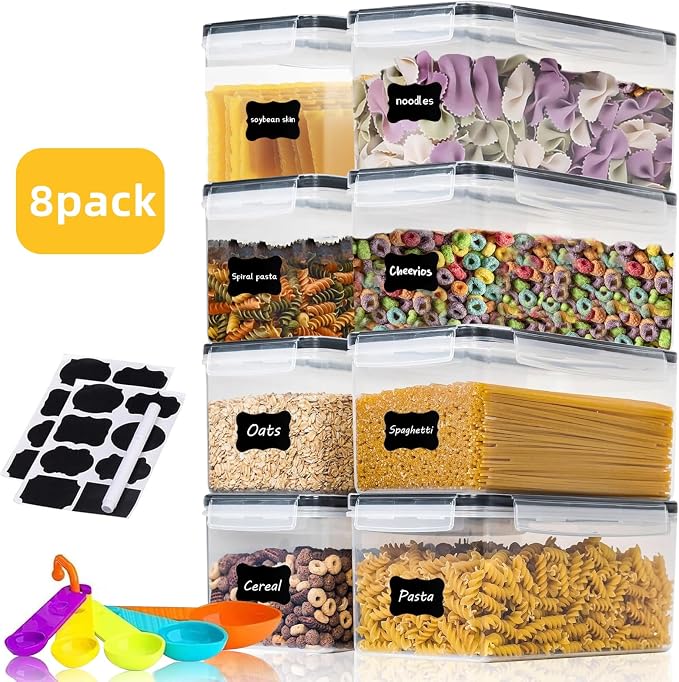 8PCS 3.2L/108 OZ Airtight Food Storage Containers - Image 6