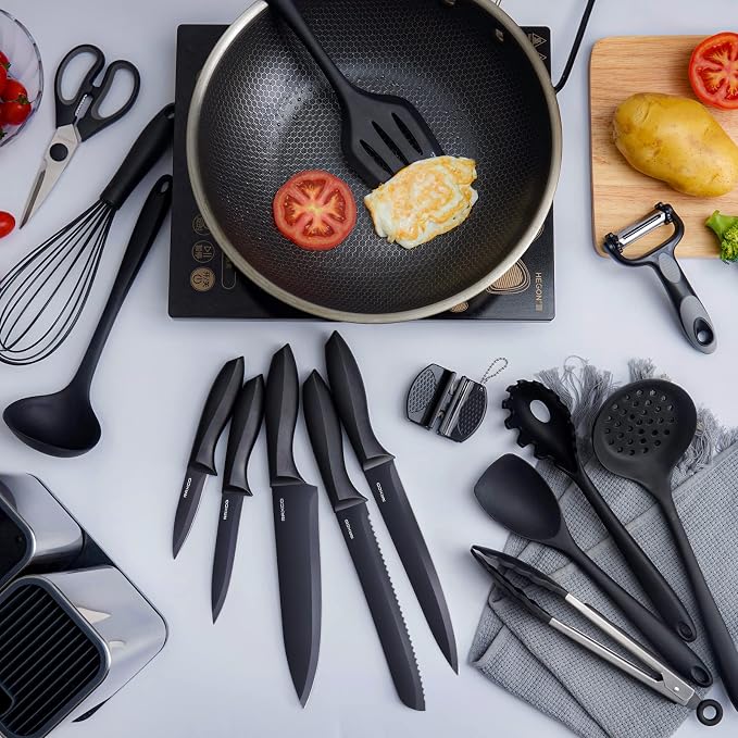 RAXCO Kitchen Utensils Set For Cooking-7 Cooking Utensils, 5 Kitchen Utensils - Image 6