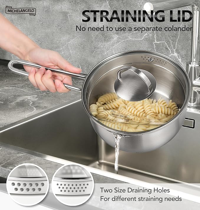 MICHELANGELO Stainless Steel Saucepan - Image 5