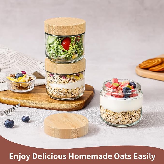 DRKIO 10 Oz Overnight Oats Containers - Image 4