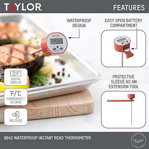 Taylor Waterproof Digital Instant Read Thermometer - Image 2