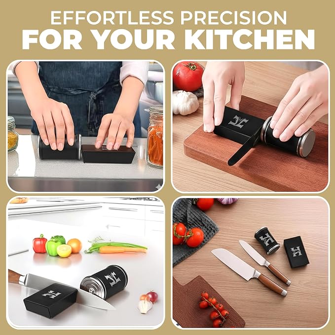 High Carbon Stainless Steel Rolling Knife Sharpener - Image 9