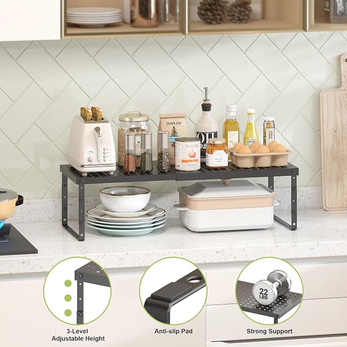 RUILALIFE Expandable Cabinet Organizer Shelf - Image 5