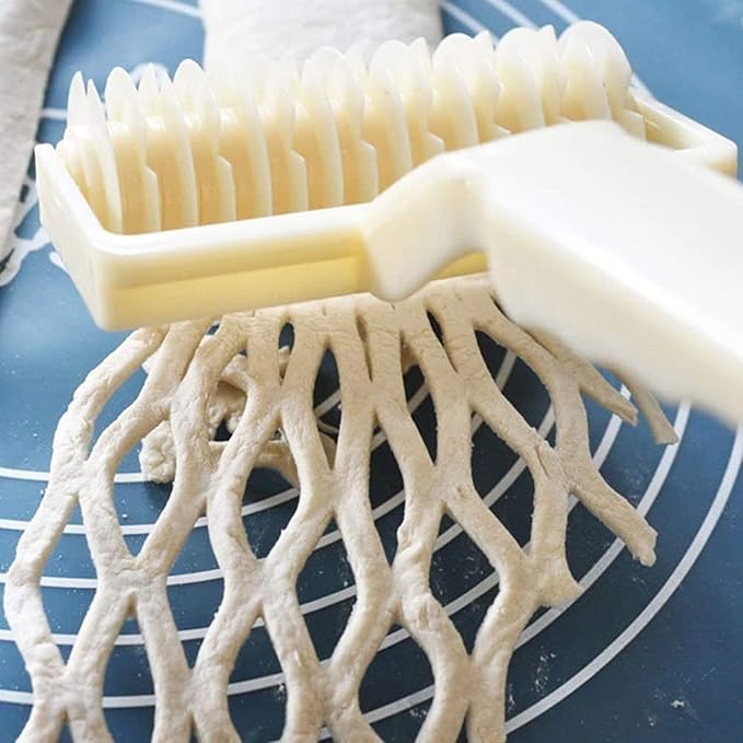 Lamoutor 2Pcs Lattice Roller Cutter Pastry Cutter Roller DIY Baking Tool - Image 8