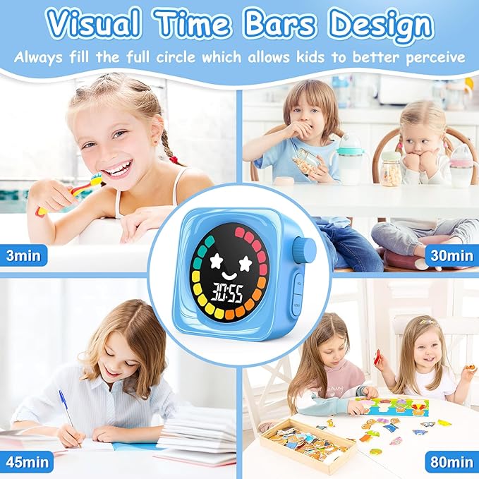 Visual Timer for Kids, 99 Minute Digital Cute Kids Visual Timer Classroom for - Image 5