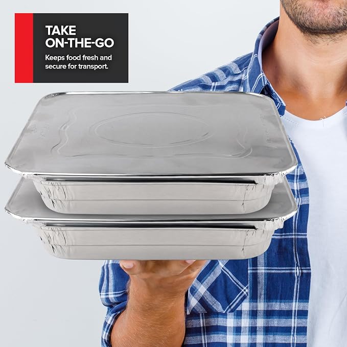 Stock Your Home 9 x 13 Disposable Aluminum Pans - Image 7