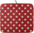 Patriotic July of 4th Red Star Dish Drying Mat by Aytipun