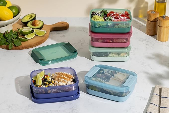 Ello Plastic 3.7 Cup Meal Prep Set 10 Pc, 5 Pack Set - Image 2