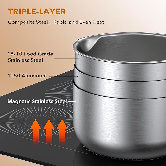 PekGema Stainless Steel Saucepan 2.5 Quart - Image 2