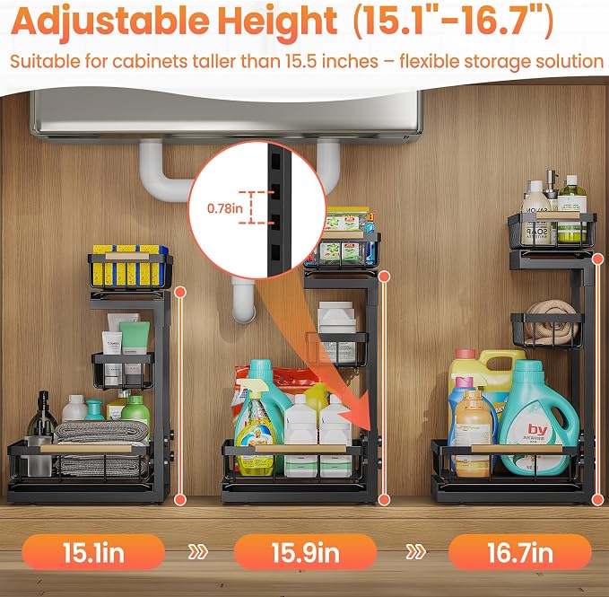 Under Sink Organizer and Storage - Image 6