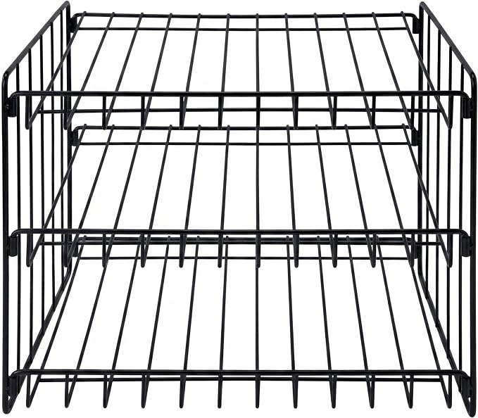 Kitchen Details 3 Tier Can Storage Organizer Rack in Black - Image 2
