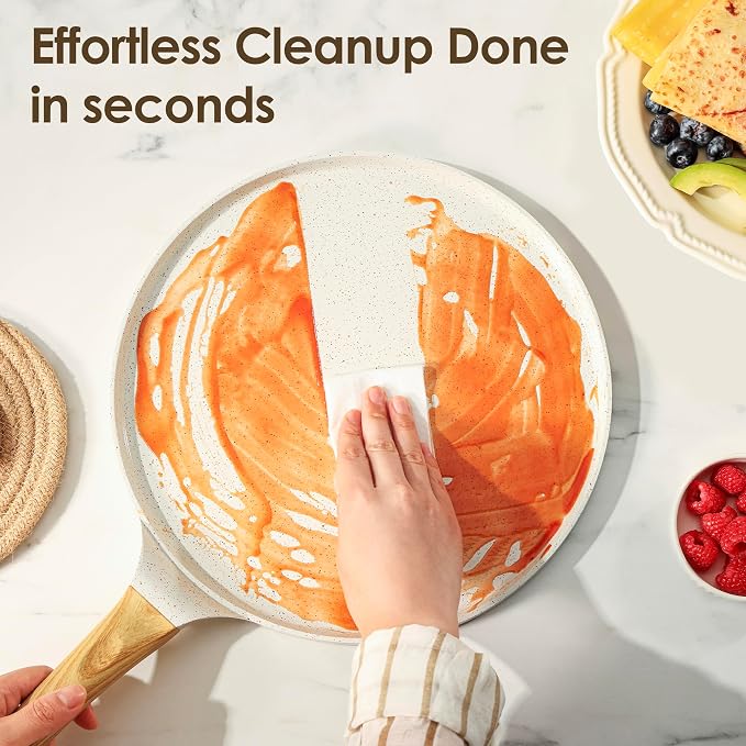 SENSARTE Nonstick Ceramic Cookware Set, PFAS & PFOA Free, Non Stick Healthy - Image 4