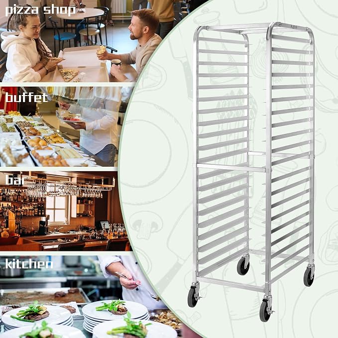 HALLY SINKS & TABLES H Bun Pan Rack 20 Tier - Image 6