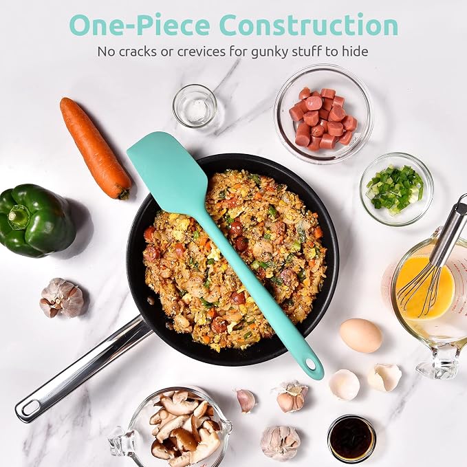 14in Extra Large Silicone Spatula: U-Taste 600ºF Heat Resistant Flexible - Image 9