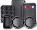 Baking Set – 6 Piece – Deluxe Non Stick Black Coating Inside and Outside – by Unknown