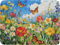 Cute Floral Dish Drying Mat for Kitchen Counter 18x24, Spring Summer Decorative by Aytipun