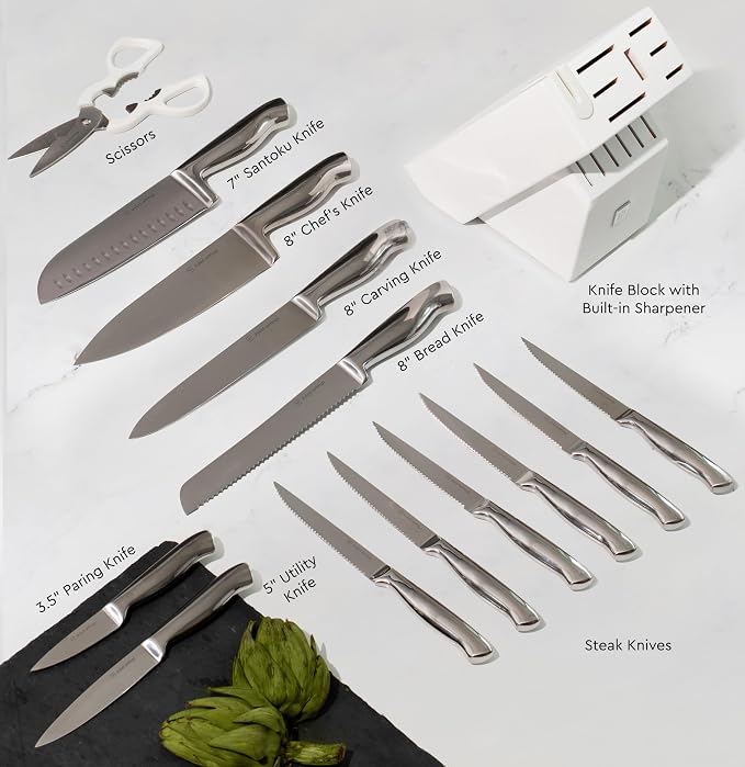 Styled Settings Stainless Steel Knife Set - Image 3